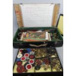 A new Meccano boxed set, in wooden crate, possibly homemade, containing a quantity of various