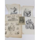 Tenniel (Sir John). A suite of 46 proof plates on India paper featuring political satire intended