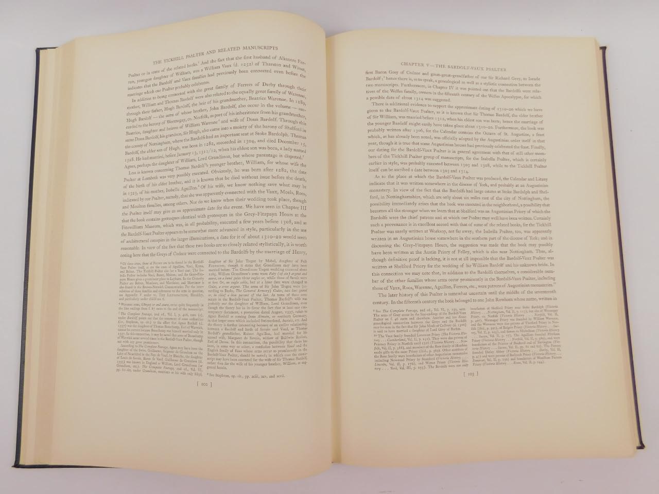 Donald Egbert. The Tickhill Psalter and Related Manuscripts, folio, gilt tooled black cloth, - Bild 3 aus 3