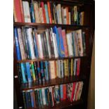 Books relating to film, jazz, comedy and other entertainment, (4 shelves).