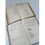 Gainsborough.- ACCOUNT BOOKS FOR THE PARISH OF LAUGHTON OVERSEERS OF THE POOR 2 ms books