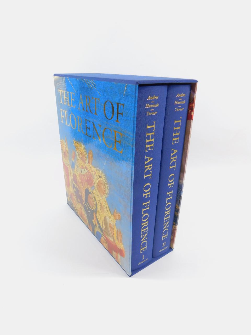 Glenn M Andres et al. The Art of Florence, 2 vols, blue cloth, photographs by Takashi Okamura,