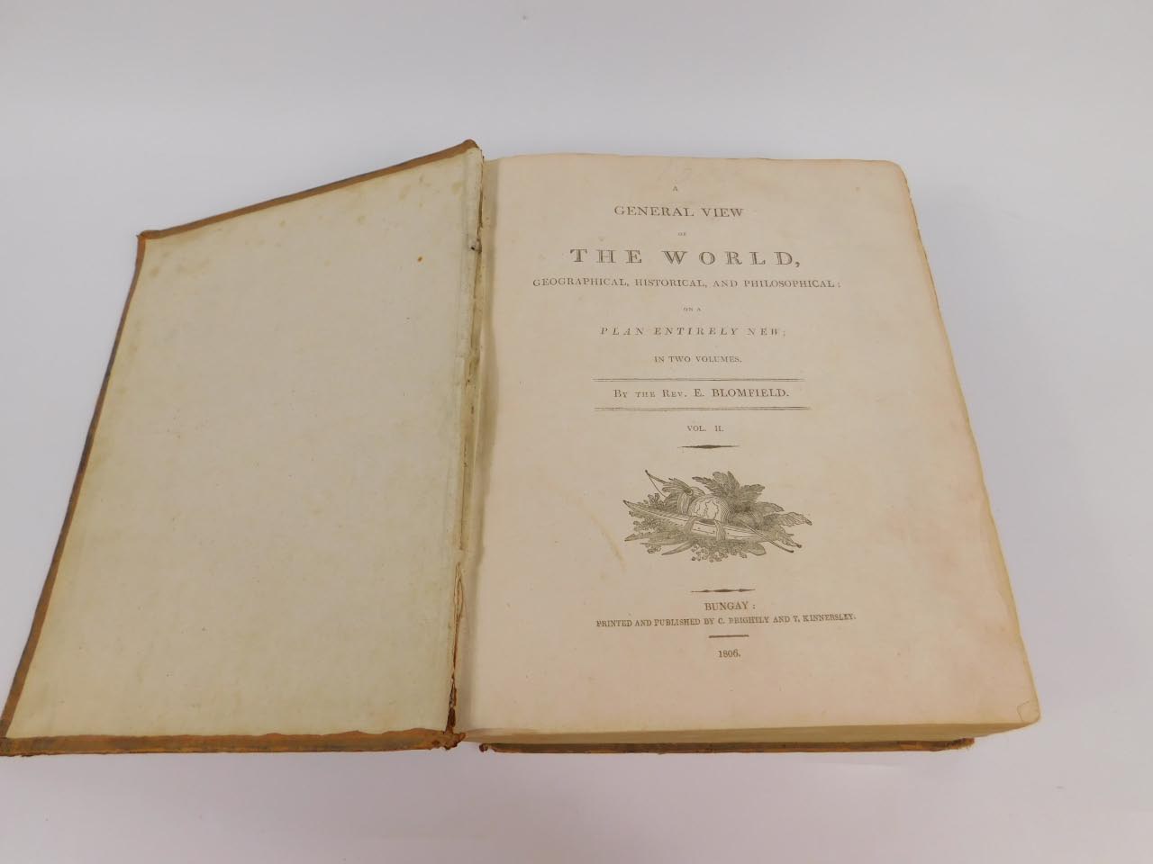 Blomfield (Rev.E.). A General View of the World, 2 vol., cartouche on title, folding maps and - Image 2 of 3