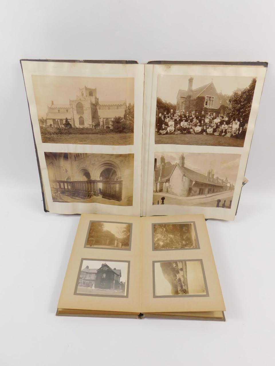 A Victorian holiday photograph album, and an album containing Poulton's Series photographs and views