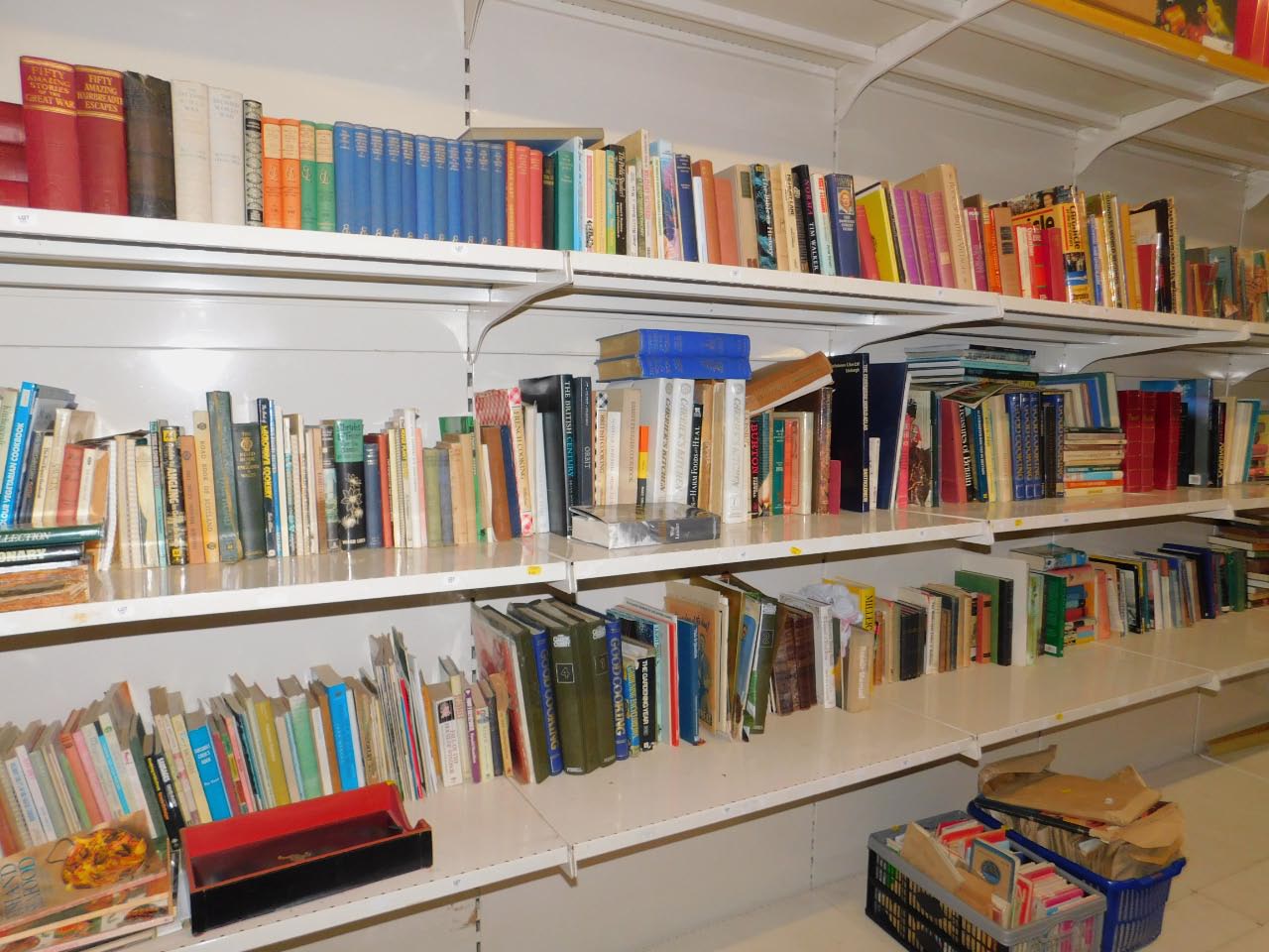 Books including history, cooker, literature and general reference, (12 shelves and 2 boxes).