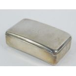 A George III silver and silver gilt snuff box by Robert Cattle & James Barber, the oblong body