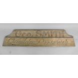 A Geo Smith Quality Preserves painted wooden advertising sign, 33cm x 135cm.