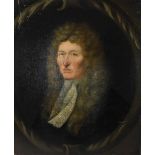 18thC English School. Portrait of Sir John Hewley, 1619-1695, wearing a long powdered wig and with