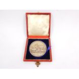 A Warwickshire Agricultural Society silver Honorary Medal, Birmingham 1902, boxed.