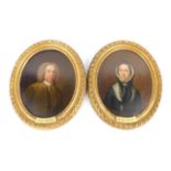 18thC English School. A pair of portraits of Timothy Mortimer, in half length pose and wearing a