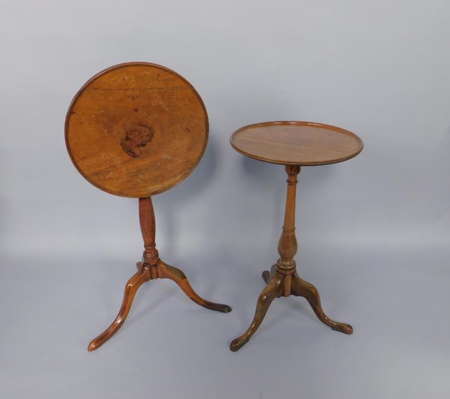 Withdrawn pre sale by vendor. A George III mahogany and yew wood circular occasional table, raised