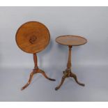 Withdrawn pre sale by vendor. A George III mahogany and yew wood circular occasional table, raised