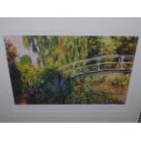 After Claude Monet (Fr 1940-1926). Le Pont Japonais, gouttelette, limited edition 11/50, with