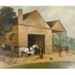 David Dalby of York (1794-1836). A view of Bell Hall Stables and Harper, circa 1818, with a