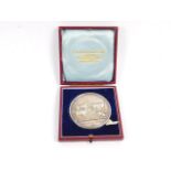 A Warwickshire Agricultural Society silver Honorary Medal, Birmingham 1903, boxed for the