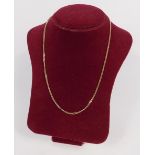 A 9ct gold curb link neck chain, 7.8g.