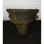 A Victorian cast iron water hopper.