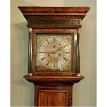 A late 17thC/early 18thC longcase clock by Samuel Barrow of London, in handmade figured walnut