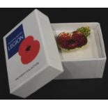 A Royal British Legion Poppy Collection poppy brooch, boxed