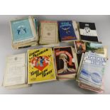 A large quantity of vintage theatre programmes, from The Strand Theatre London, The Holborn