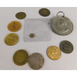 Withdrawn pre-sale by vendor. Miscellaneous coins and tokens etc.