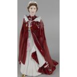 A Royal Worcester porcelain figure, in celebration of The Queen's 80th Birthday in 2006