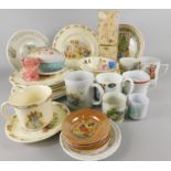 A quantity of children's china, to include Bunnykins, Beatrix Potter etc.