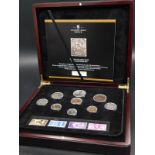 A London Mint Office 1948 Olympic Year coin and stamp set, limited edition number 113/381, in fitted