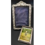 Two silver mounted photograph frames, (AF)