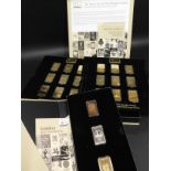 A part set of limited edition commemorative ingots, for the host cities of the Olympic Games series,