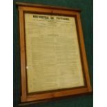 An early 20thC poster for the Non-Textile and Factories Act from 1901, issued by a JH Nicholl Esq of