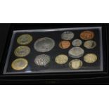 A London Mint Office coin set, for 2010 and 2011, to include the engagement of William and