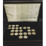 WITHDRAWN PRE SALE BY VENDOR. A Limited Edition part set of silver medals or coins