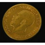 WITHDRAWN PRE SALE BY VENDOR. A George V full gold sovereign, dated 1912.