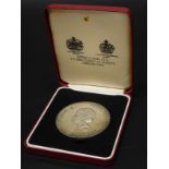 WITHDRAWN PRE SALE BY VENDOR. An Elizabeth II Silver Jubilee silver medallion