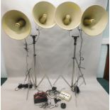 A portable PA system, and two pairs of Bauyer speakers (AF)