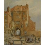 Thomas Henry Hair (1810-1882). The Town Gate Sandwich, watercolour, signed and dated 1867, 28cm x