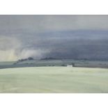 Rob Smith (20thC). Towards Gravel Pit Hill, watercolour, signed and dated (19)92, 36cm x 47cm