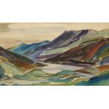 Siegfried Charoux (1896-1967). Mountain lake, watercolour, signed and dated 1939, 28cm x 47.5cm