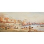 19th/20thC British School. Scarborough harbour, watercolour, titled and dated 1911 verso, 27cm x
