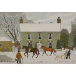Vincent Haddelsey (1934-2010). At the Races, artist signed limited edition coloured print, EA 14/21,