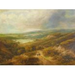 Alfred Augustus Glendening (c.1840-c.1910). The long walk home, oil on board, signed, 41cm x 56cm