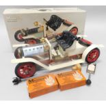 A Mamod Steam Roadster motor car, with original box