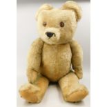 A large Chilton gold plush teddy bear, 68cm long