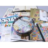 Miscellaneous loose and stamps in albums, magazines etc.