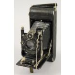 An Ica Icarette II (500) camera, with f4.5 Tessar, 1930s Compur shutter
