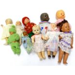 Various mid 20thC and other dolls, various dimensions. (a quantity)