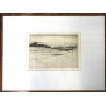 Edward Millington Synge (b1860). Landscape, etching, signed to the mount, Robert Dunthorne label