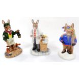 Various Royal Doulton boxed Bunnykins figures, various dimensions, Seaman, Doctor and Winter