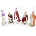 Various figures etc, to include Royal Worcester in celebration of the Queen's 80th Birthday 2006,